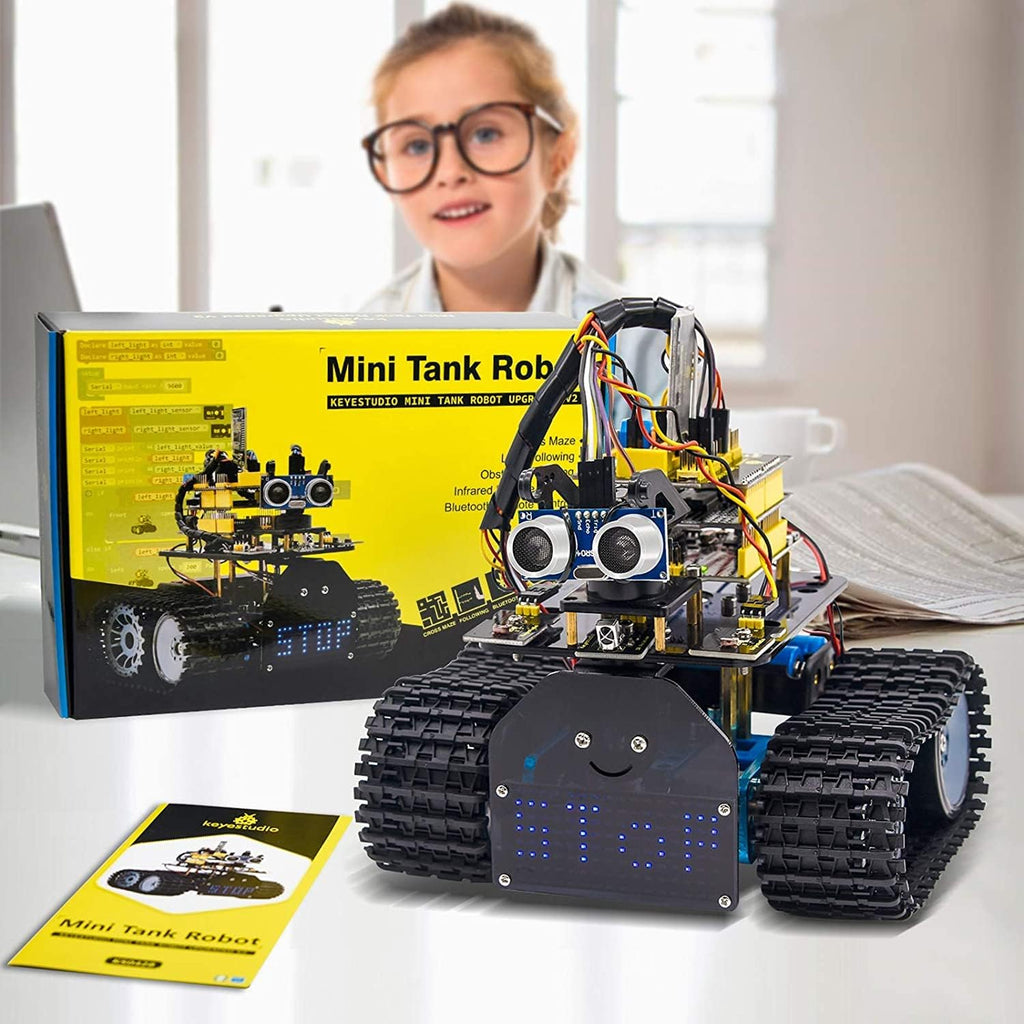 Mini Tank Robot Smart Car Kit with IR and App Control E9995