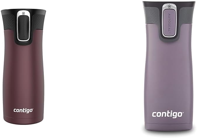 Stainless Steel Vacuum Travel Mugs with Spill-Proof Lids, 16oz H21015