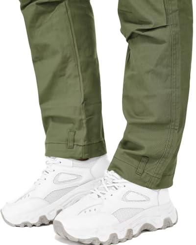 Relaxed Fit Cargo Pants with Zipper Pockets X584411