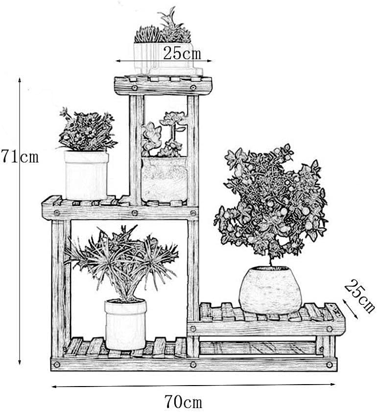 3-Layer Wooden Flower Pot Stand I408