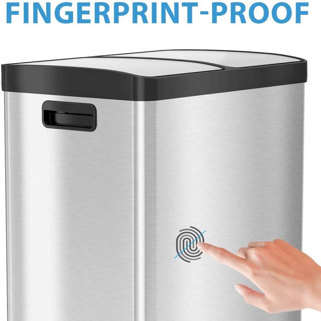 16 Gallon Stainless Steel Step Trash Can J571
