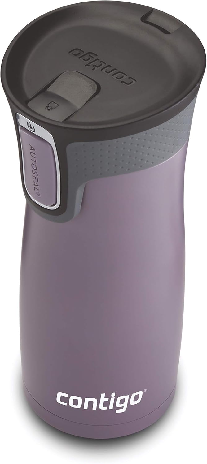 Stainless Steel Vacuum Travel Mugs with Spill-Proof Lids, 16oz H21015