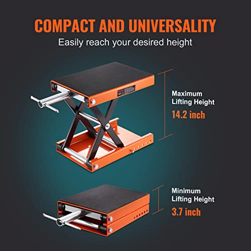 1100 LBS Steel Motorcycle Scissor Lift Jack with Safety Pin W335