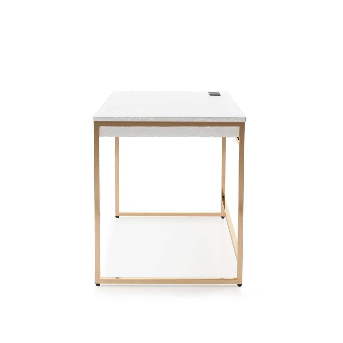 Black 48-Inch Desk with USB Ports F26124