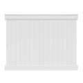White Vinyl Flat-top Fence Panel X229580