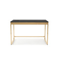 Black 48-Inch Desk with USB Ports F26124
