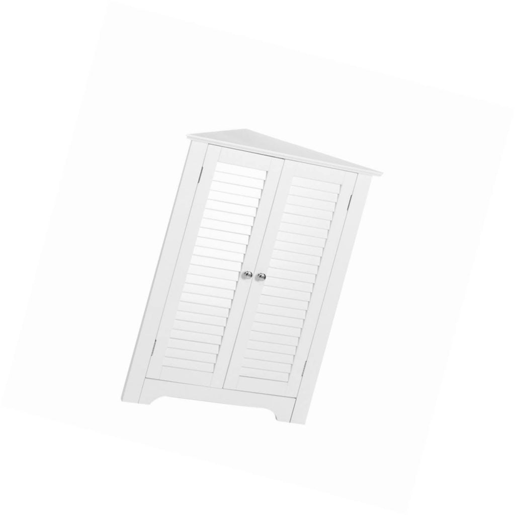 White 3-Shelf Corner Cabinet Z26666