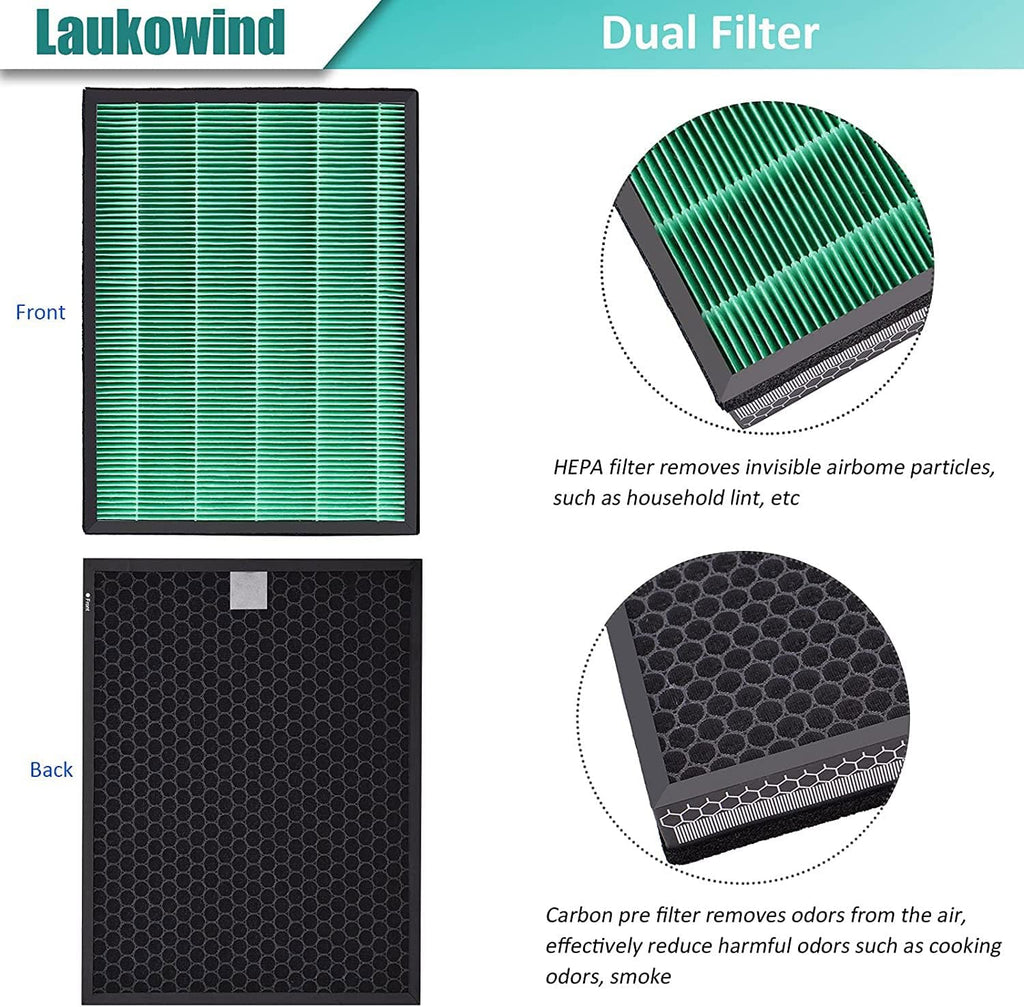 Airmega 400 True HEPA Activated Carbon Filter Replacement 2 Pack I842406