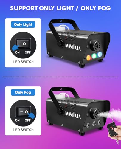 600W Smoke Machine with RGB LED Lights and Remote Control A1418