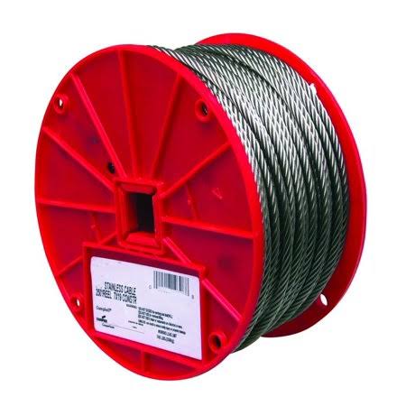 Stainless Steel Cable 1/8 inch 250 Foot Type 304 W317