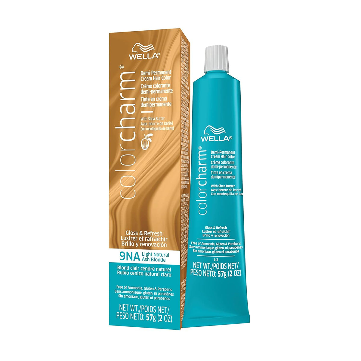 9NA Light Natural Ash Blonde Demi Permanent Hair Color with 10 Vol. Developer E181603