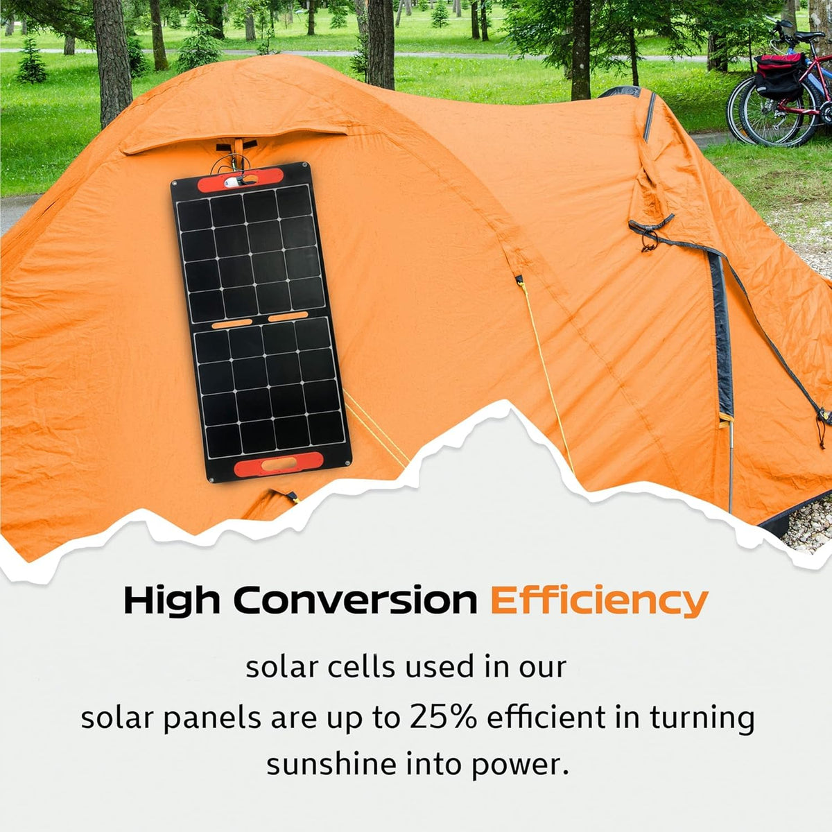 100 Watt 18 Volt Portable Foldable Solar Panel I391615
