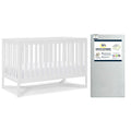 4-in-1 Convertible Crib and Dual Sided Crib & Toddler Mattress Z25490