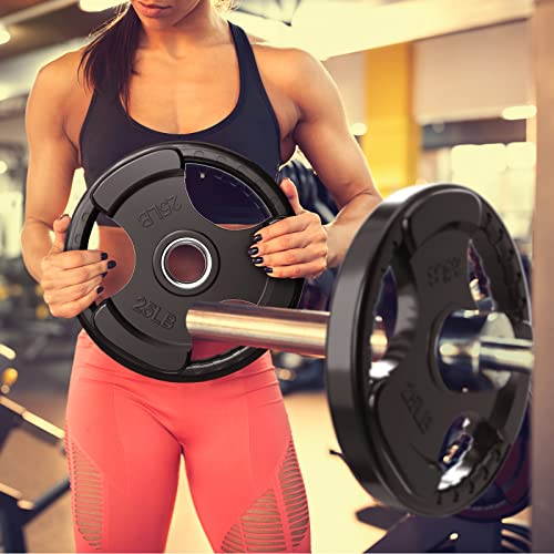 2.5 LB Olympic Rubber Grip Weight Plates Z7085