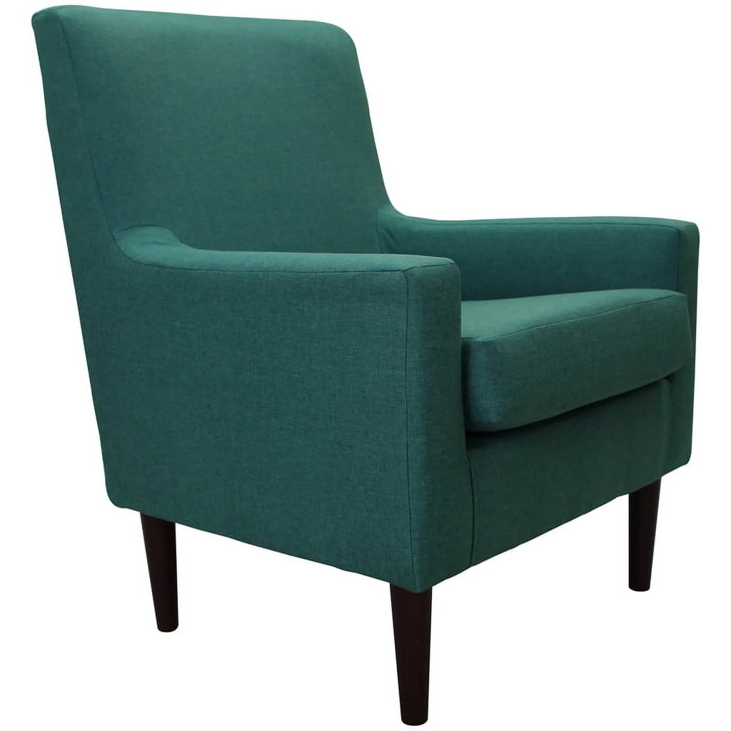 Traditional Fabric Arm Chair in Caribbean Teal Blue L342