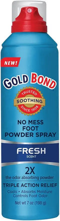Fresh Scent Foot Powder Spray 7 Ounce (6 Pack) L3815
