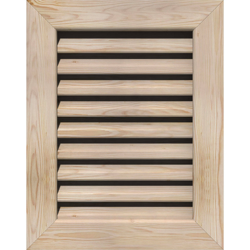 24-in W x 26-in H Vertical Gable Vent Unfinished Smooth Pine G241260