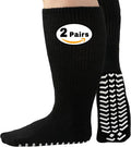 Extra Wide Non-Slip Bariatric Socks 2 Pairs Black S27981