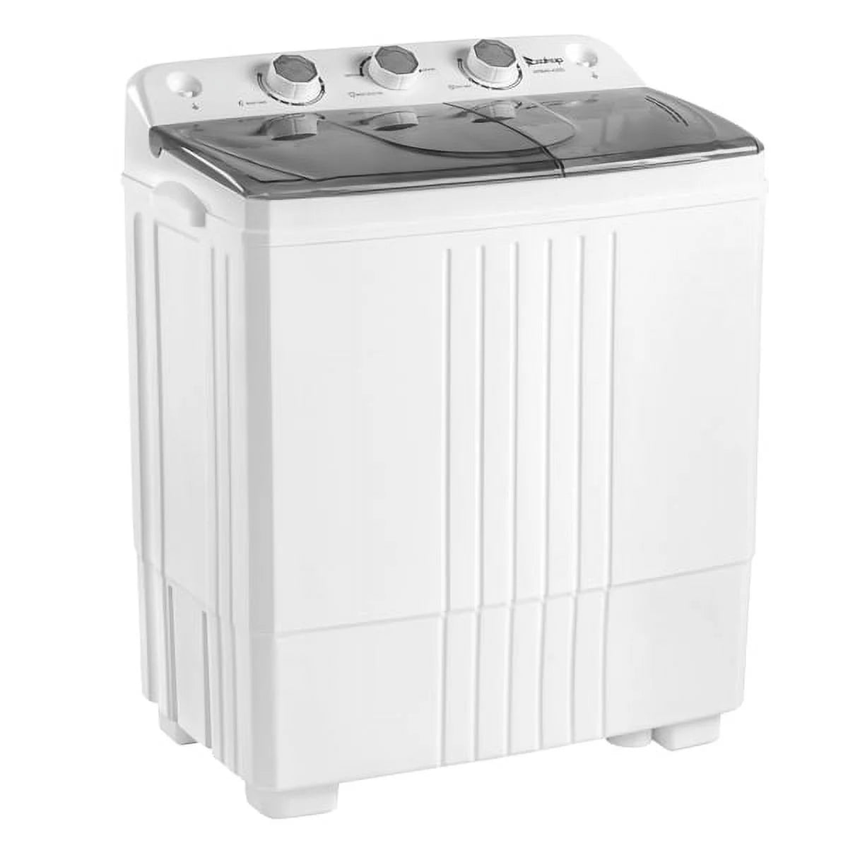 Semi-automatic Twin Tub Washing Machine, 20Lbs, White & Grey A43972