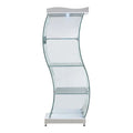 35.6" Steel and Glass Curio Cabinet R641557