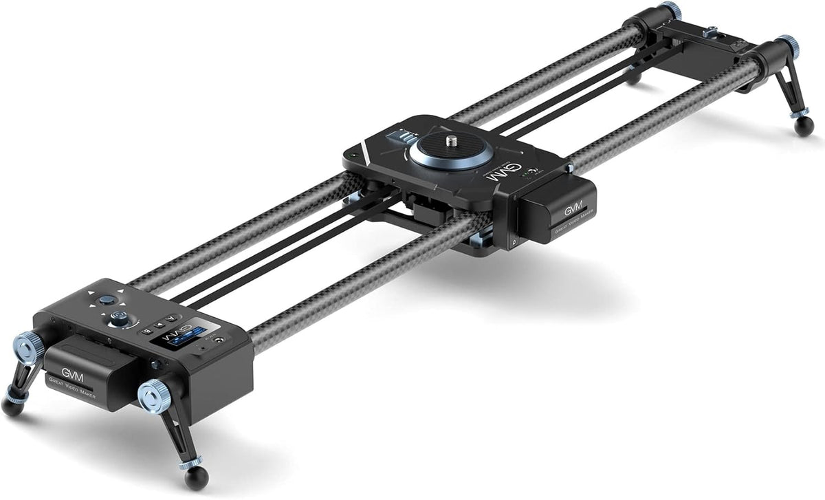 Motorized Camera Slider, 2-Axis 31'' Carbon Fiber Track Rail with APP Control B364328