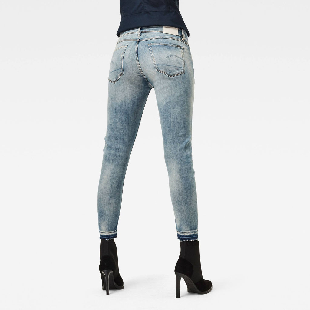 Mid Skinny Ripped Ankle Jeans Q7640