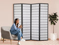 Wood 4 Panels 6Ft Folding Room Divider L695387