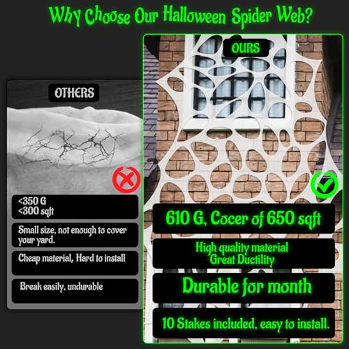 Halloween Mask and Giant Spider Web N210