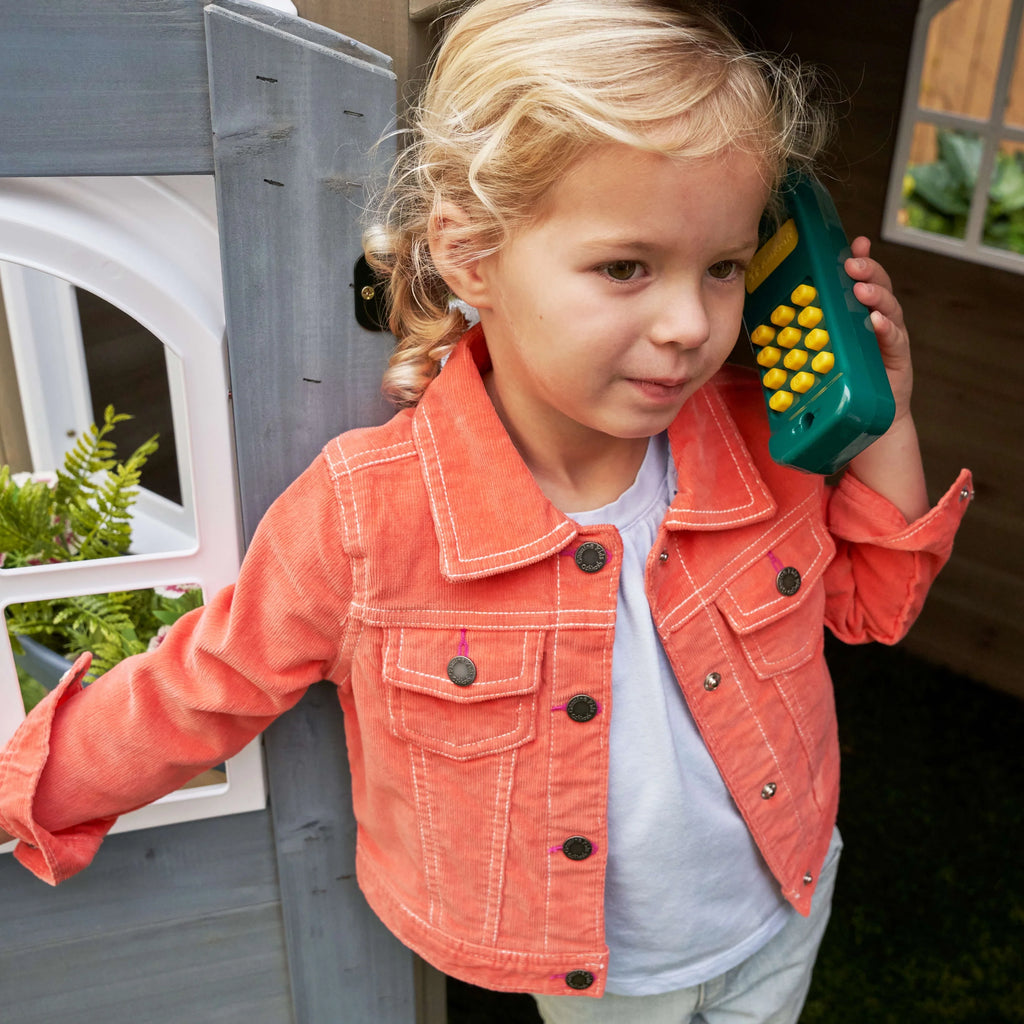 Wooden Outdoor Playhouse with Kitchen V377362