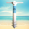 White Screw 15 in Beach Umbrella Sand Anchor H519