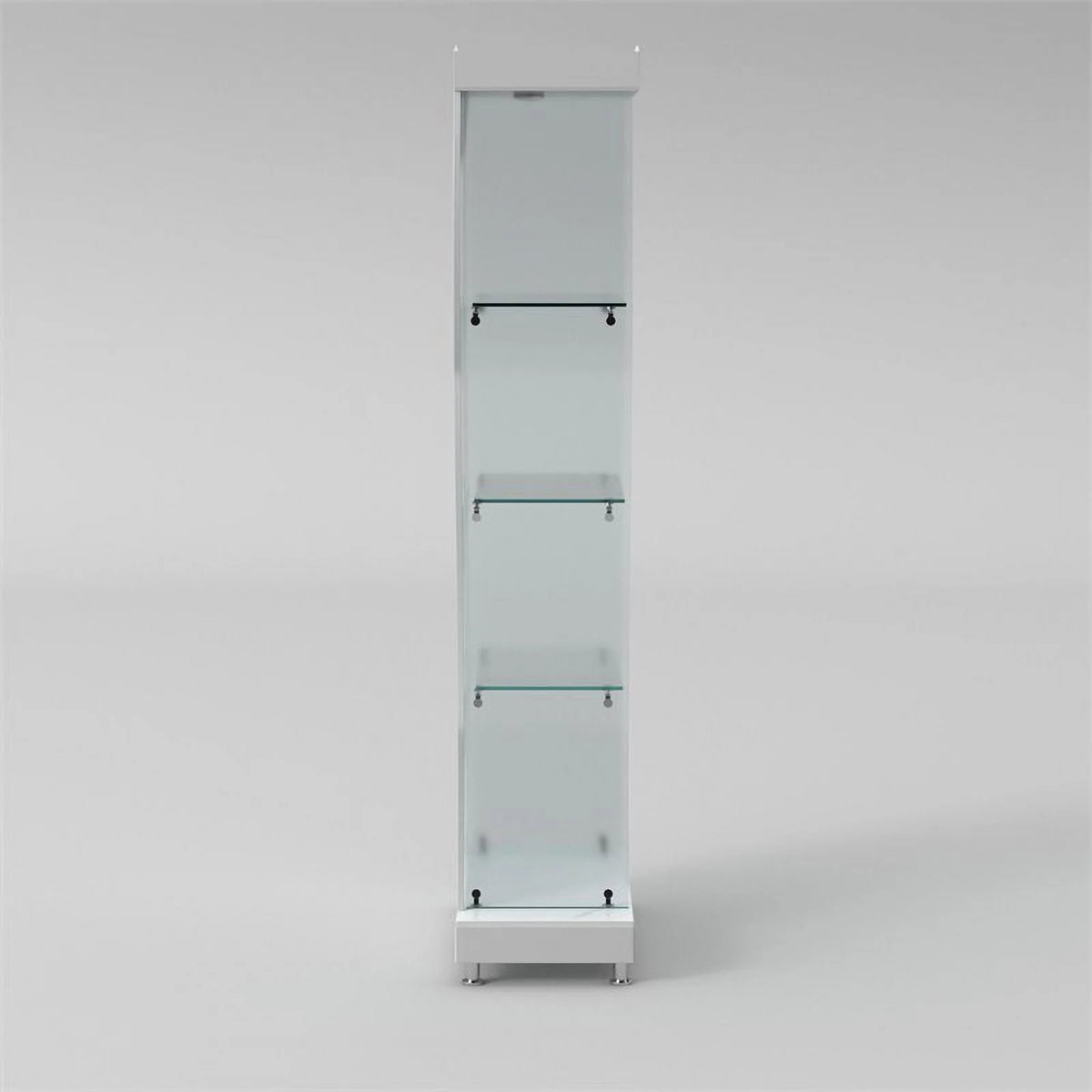 35.6" Steel and Glass Curio Cabinet R641557