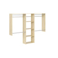 Honey Blonde Wood Deluxe Shelving Closet Kit U680901