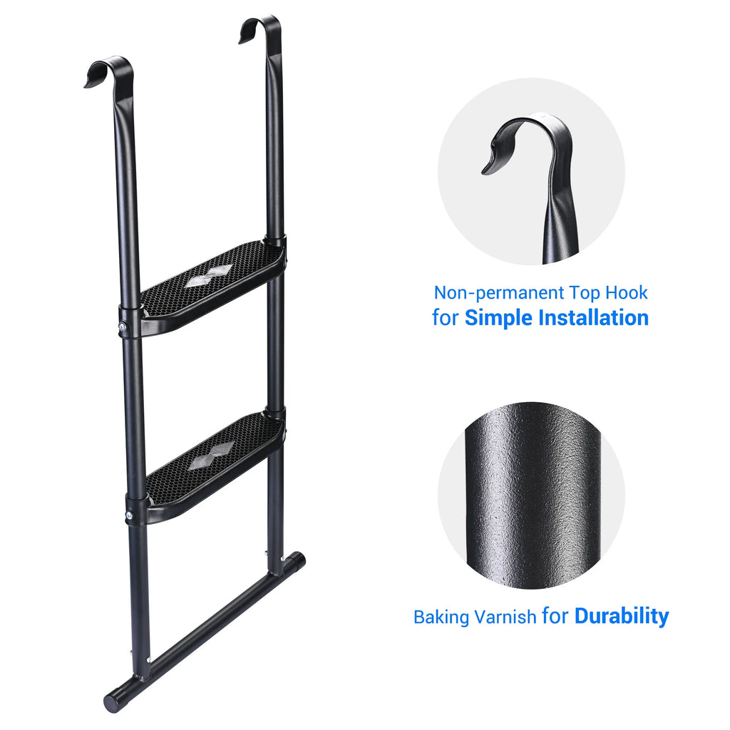 2 Step Trampoline Ladder with Wide Skid-Proof Steps D3456