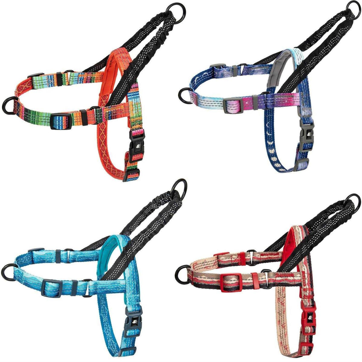 Reflective No Pull Dog Harness with Bungee Handle W36811