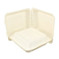 Green Hinged Lid Container (9 inch Square, 200 per CASE) T9661