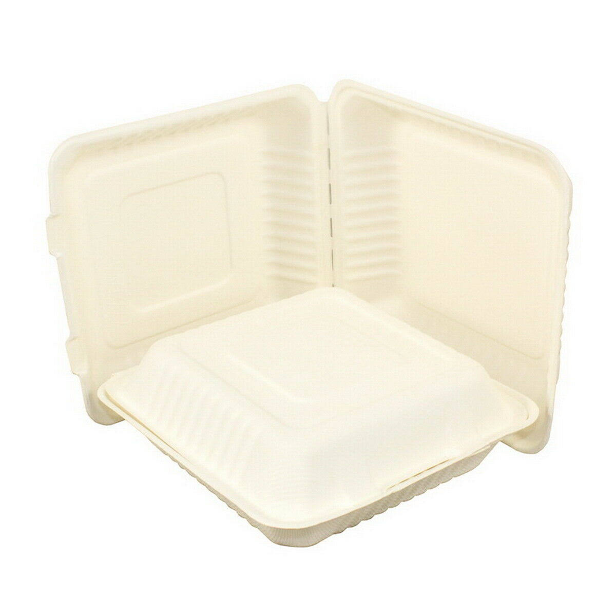 Green Hinged Lid Container (9 inch Square, 200 per CASE) T9661