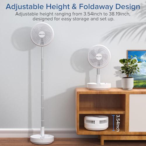 Portable Rechargeable Oscillating USB Desk Floor Fan T9939