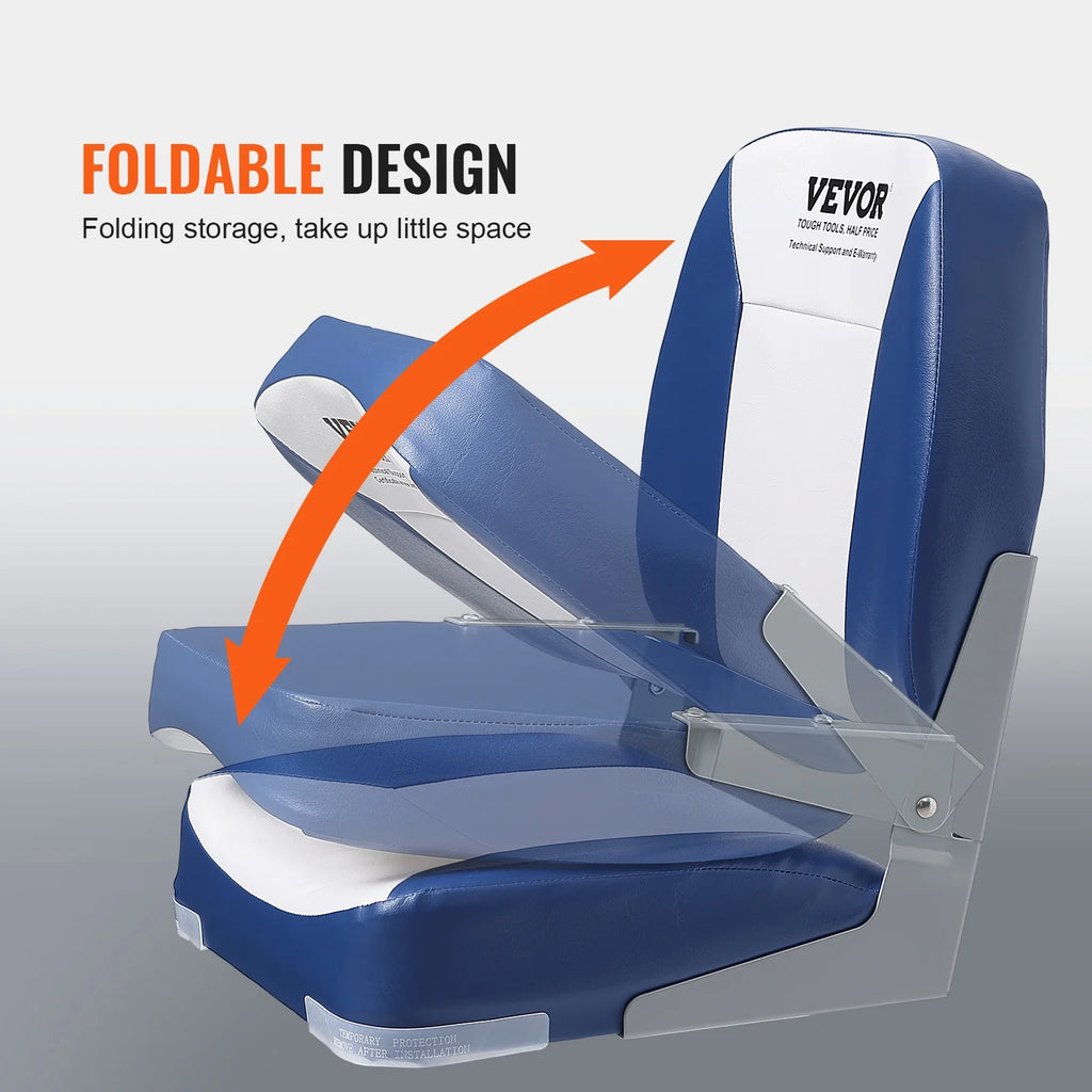 Low Back Fold-Down Fishing Boat Seat Chair K45026
