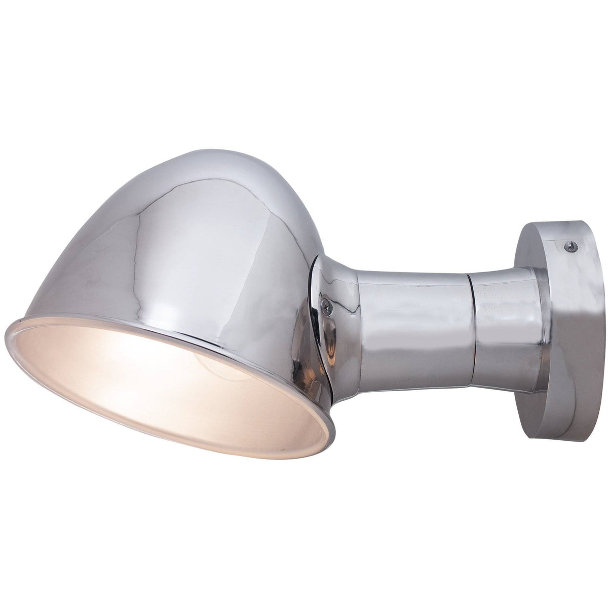 Polished Aluminum Funnel Wall Lamp I47035