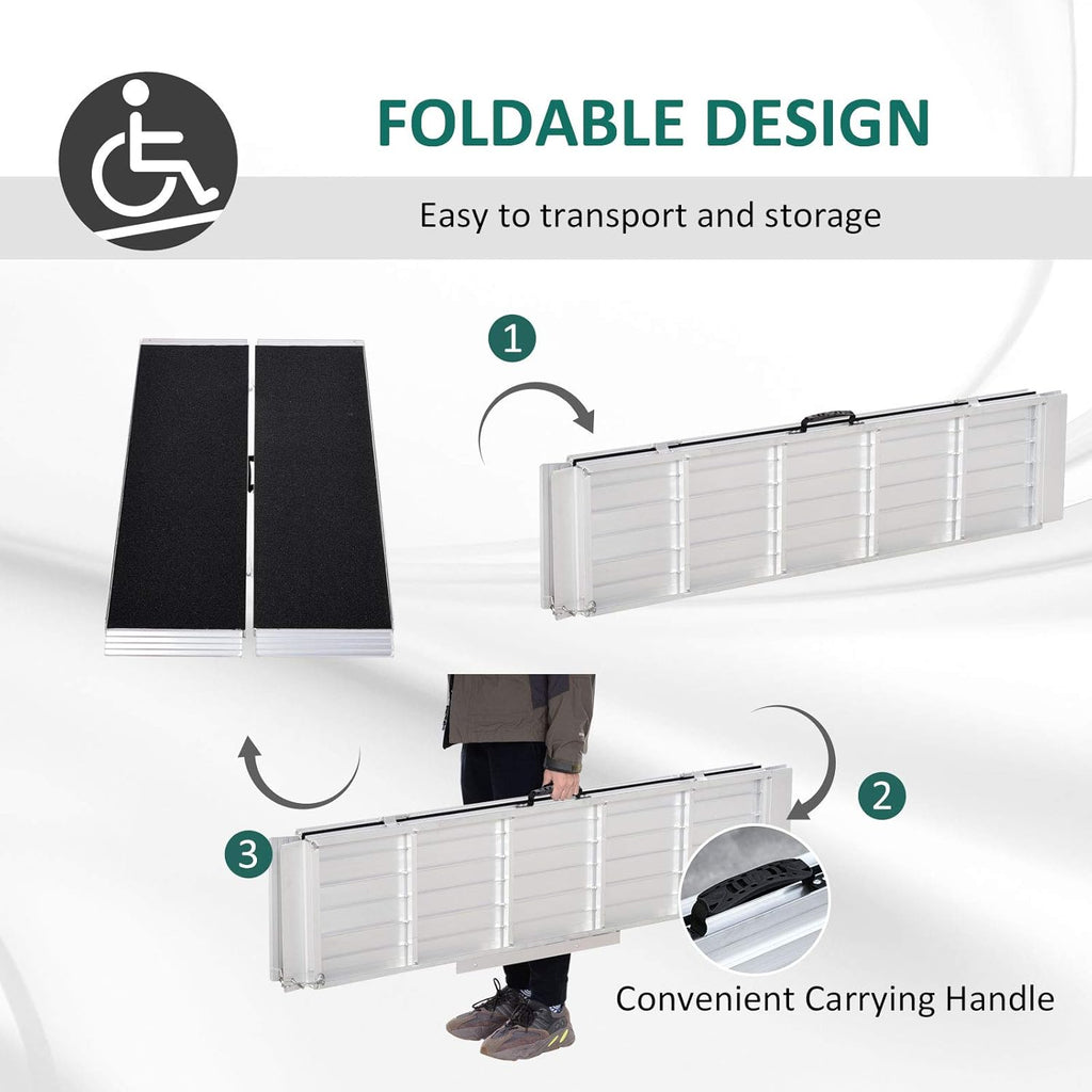 5' Portable Aluminum Wheelchair Ramp with Carrying Handle K1534