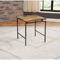 Natural Wood and Emerald Green Inlay End Table G634350