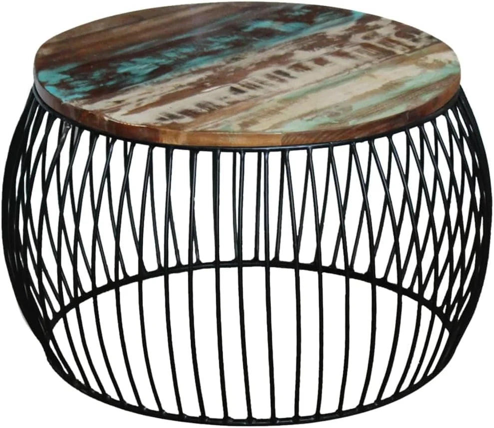 Round Wood Coffee Table with Curved Frame S320738