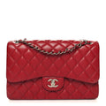 Quilted Jumbo Double Flap Red Y530154