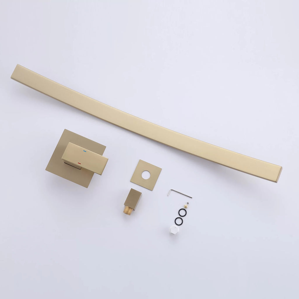 Wall Mounted Solid Brass Single Handle Bathroom Sink Faucet C5568