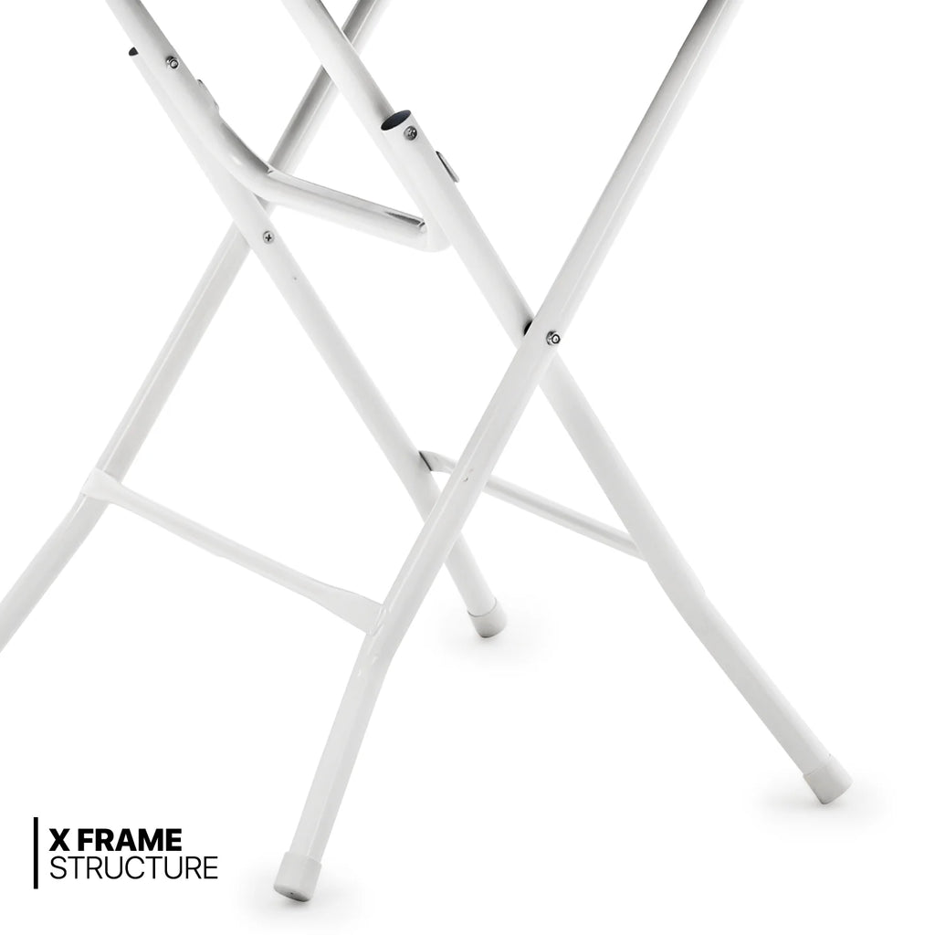 10 Pack 2.6Ft White Round Folding Table U958924