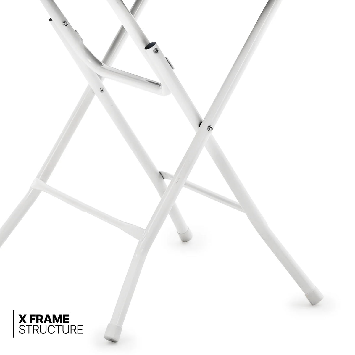 10 Pack 2.6Ft White Round Folding Table U958924