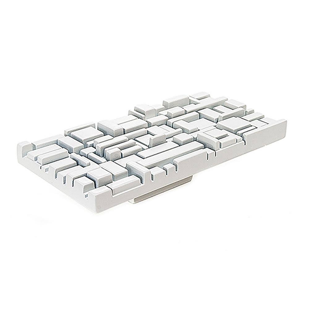 White Rectangular Cabinet Pull H117062