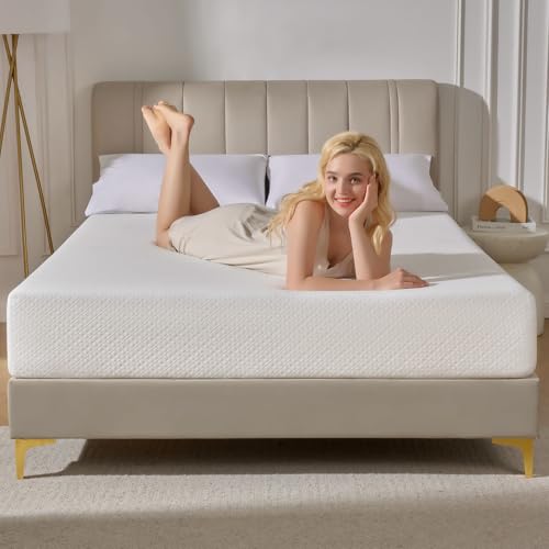 Twin 8 Inch Gel Memory Foam Mattress with Waterproof Protector U553