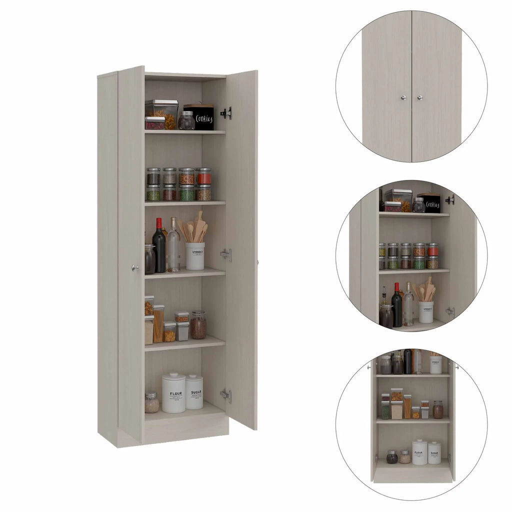 Dark Brown & Black Double Door Cabinet X3529