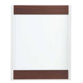 Mahogany Magnetic Whiteboard 4 x 3 Feet L38137
